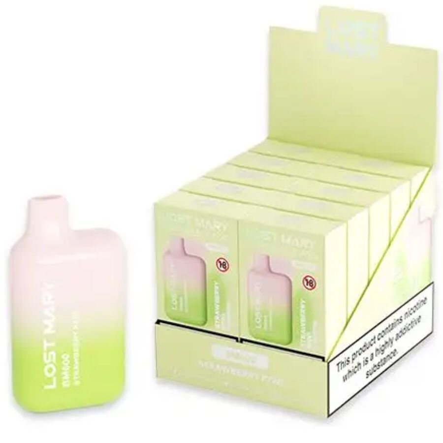 Vaper nicotine 2% jetable fraise kiwi – Lost Mary BM600