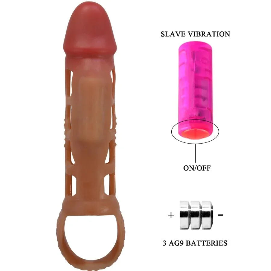 Pretty Love – Manchon Pénis Vibrant Preston 18 cm