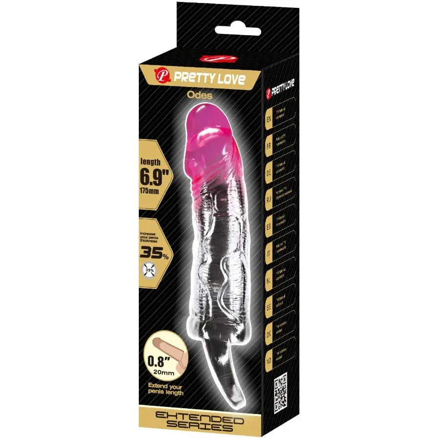 Pretty Love – Odes Gaine D'Agrandissement Réaliste de 2 cm pour Pénis Rose