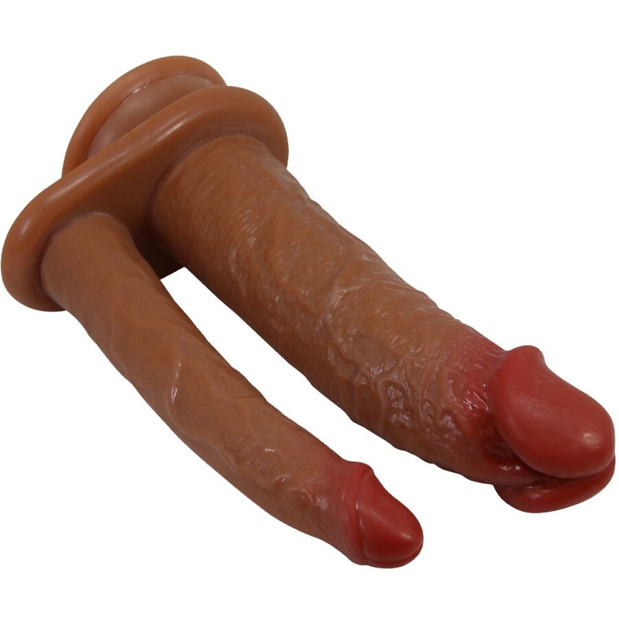 PRETTY LOVE - HULBERT REALISTIC DOUBLE DILDO WITH MULATO VIBRATION