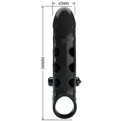 ROMANCE - FUNDA VIBRADORA PARA EL PENE NEGRA