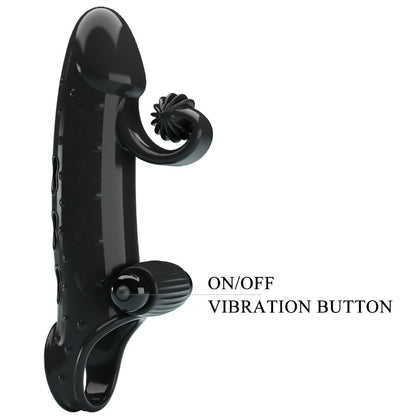 ROMANCE - FUNDA VIBRADORA PARA EL PENE NEGRA