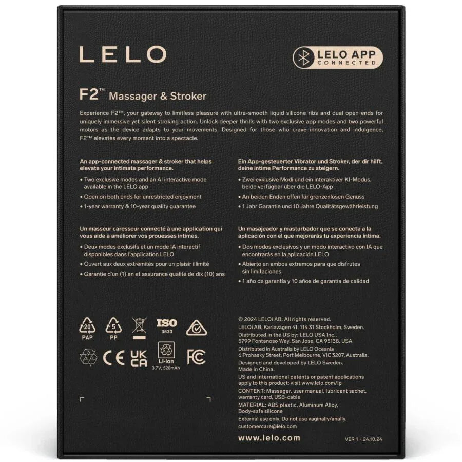 Lelo – Masturbateur pour Homme F2s™ Teal Bleu