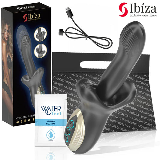Ibiza Vibrateur Puissant avec Effet de Poussée et de Morsure
