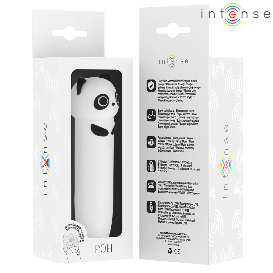 INTENSE - POH PANDA BULLET VIBRANT RECHARGEABLE USB 10 X 2,2 CM