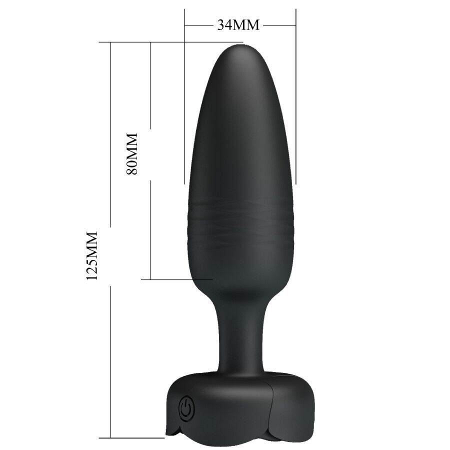 Tarion plug anal avec lumière LED noir 12,5 cm – Pretty Love