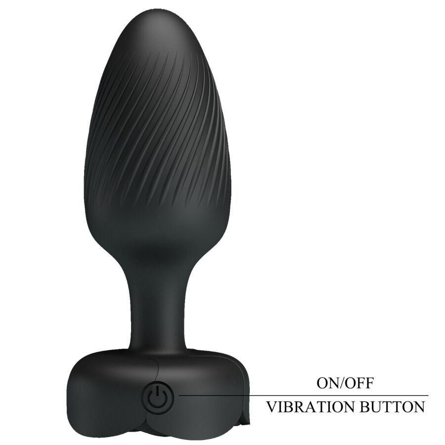 Plug anal varian avec lumière LED noir 10,8 cm – Pretty Love