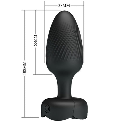 Plug anal varian avec lumière LED noir 10,8 cm – Pretty Love