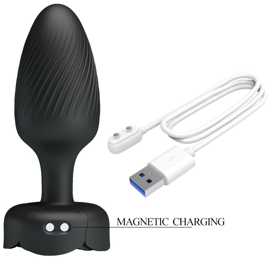 Osborn plug anal avec lumière LED noir 9,8 cm – Pretty Love