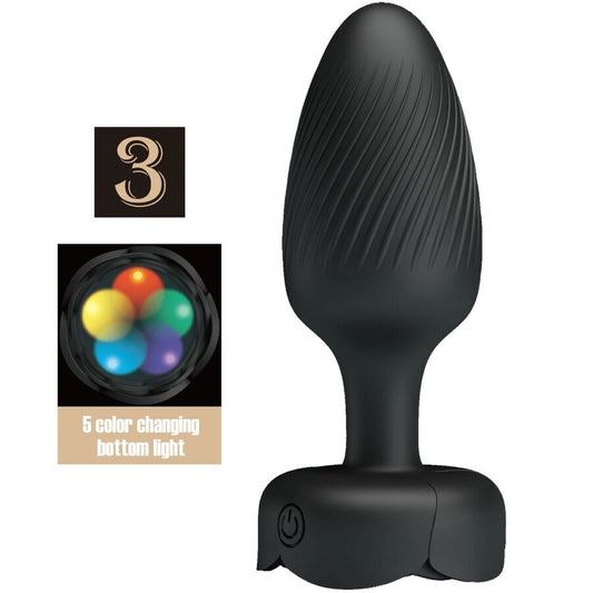 Osborn plug anal avec lumière LED noir 9,8 cm – Pretty Love