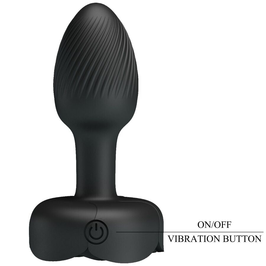 Plug anal olman avec lumière LED noir 8,8 cm – Pretty Love