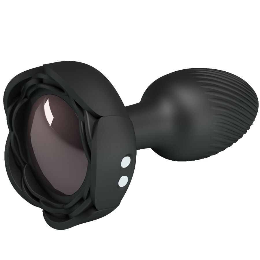 Plug anal olman avec lumière LED noir 8,8 cm – Pretty Love