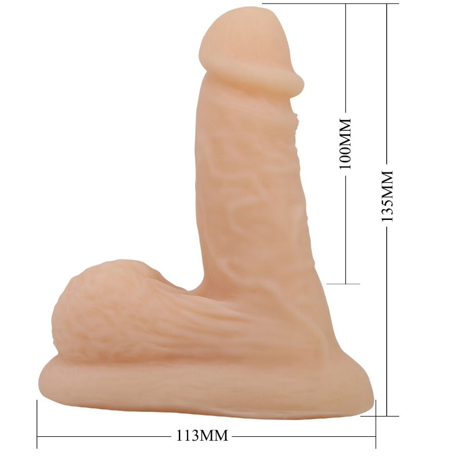 Dildo wildon ultra réaliste et élastique 10 cm naturel – Pretty Love