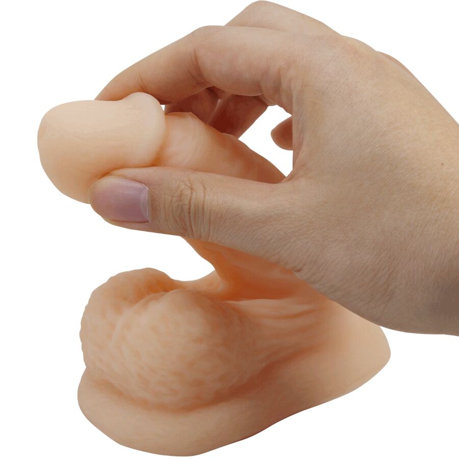 Dildo wildon ultra réaliste et élastique 10 cm naturel – Pretty Love