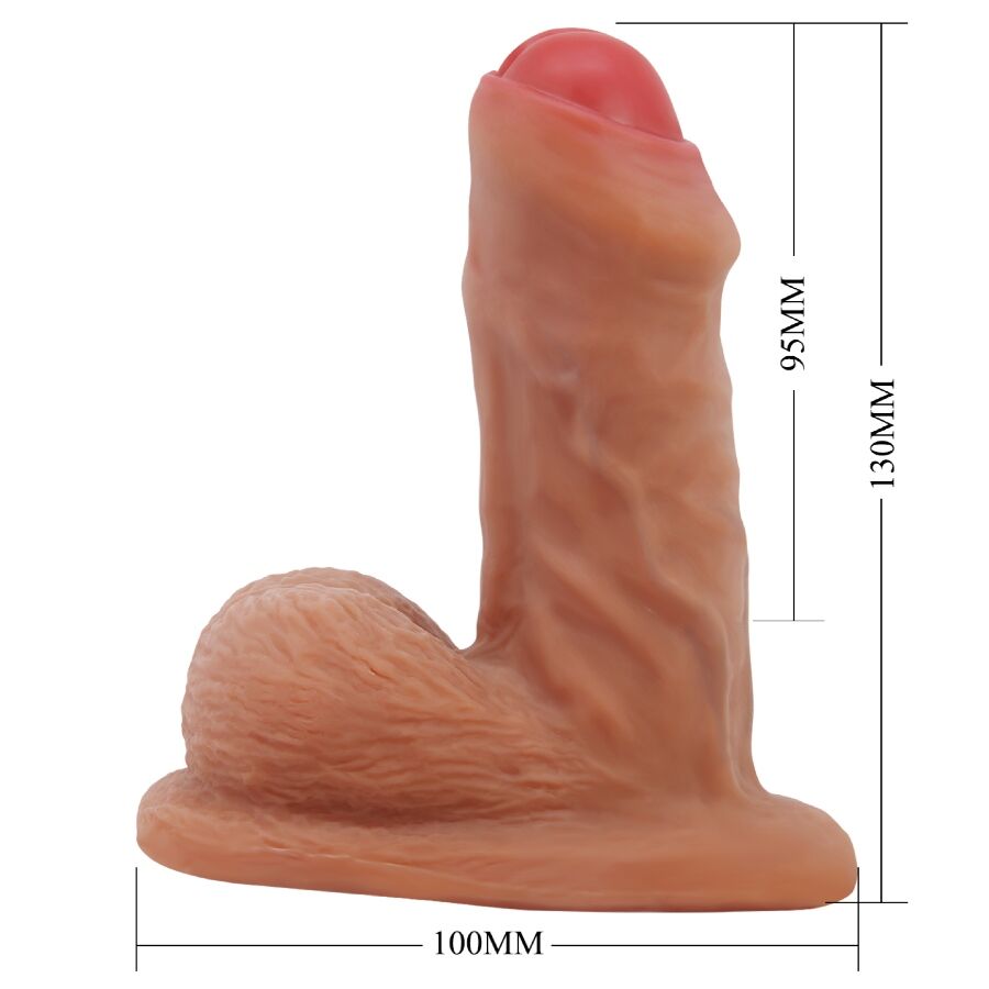 Warnell gode ultra réaliste et élastique 9,5 cm mulato – Pretty Love