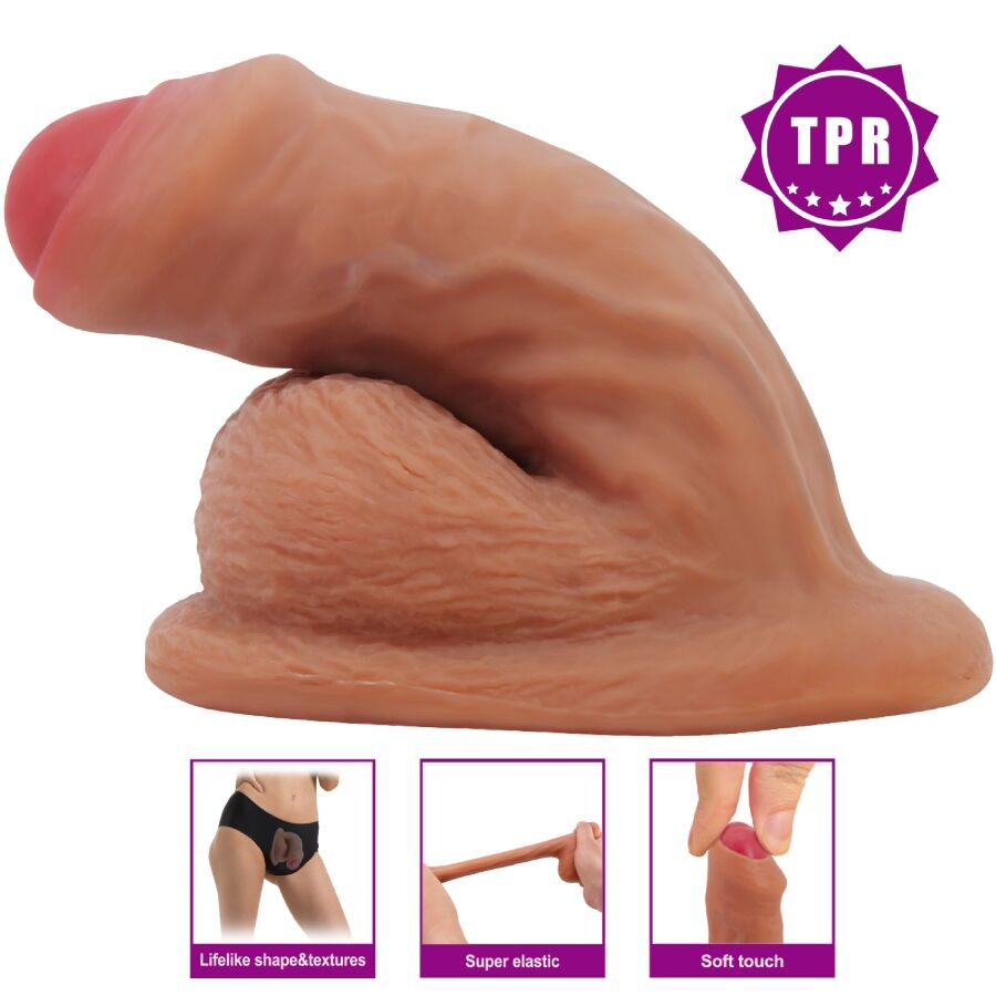 Warnell gode ultra réaliste et élastique 9,5 cm mulato – Pretty Love