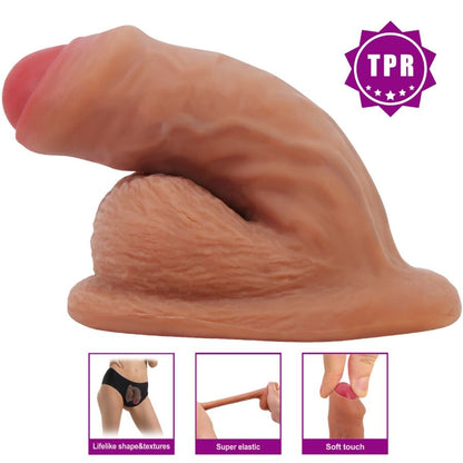 Warnell gode ultra réaliste et élastique 9,5 cm mulato – Pretty Love