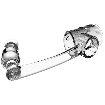 Manchon pénis avec plug anal transparent – Pretty Love