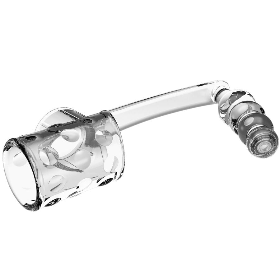 Manchon pénis avec plug anal transparent – Pretty Love