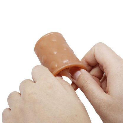 Manchon pénis avec plug anal naturel – Pretty Love