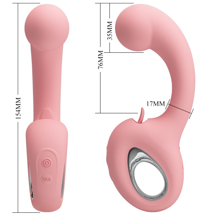 Stimulateur clitoridien vibrateur point g + stimulateur de clitoris erynnyes 10 vibrations