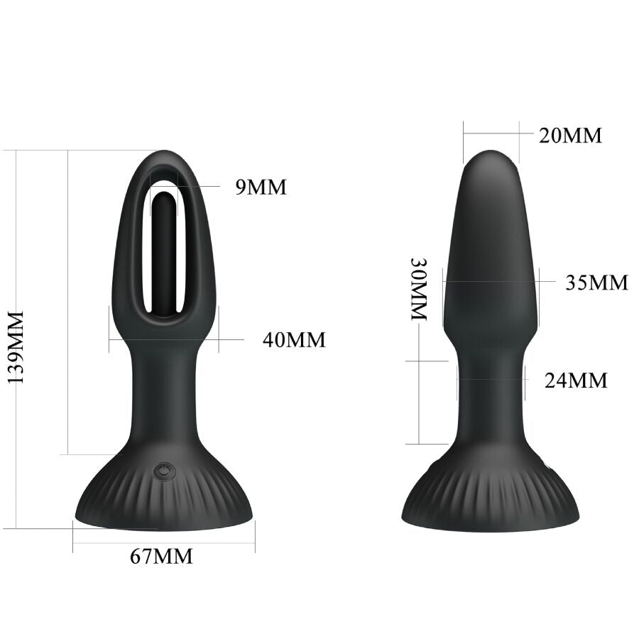Plug anal hubert avec 7 modes de vibrations – Pretty Love