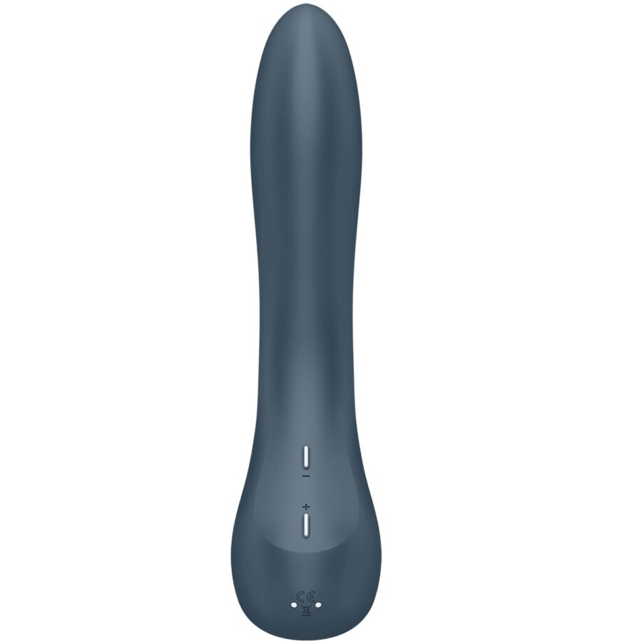 SATISFYER - VIBRADOR G-SPOT WAVE 4 CON PROGRAMA DE 12 VIBRACIONES GRIS OSCURO