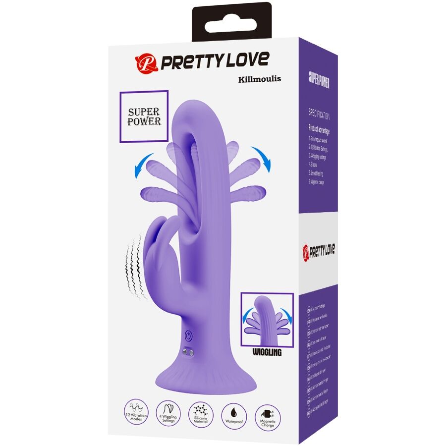 Vibrateur lapin killmoulis 12 modes de vibration violet – Pretty Love