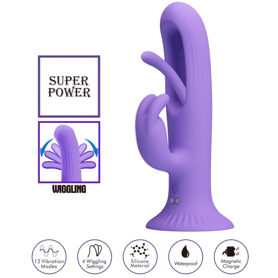 Vibrateur lapin killmoulis 12 modes de vibration violet – Pretty Love