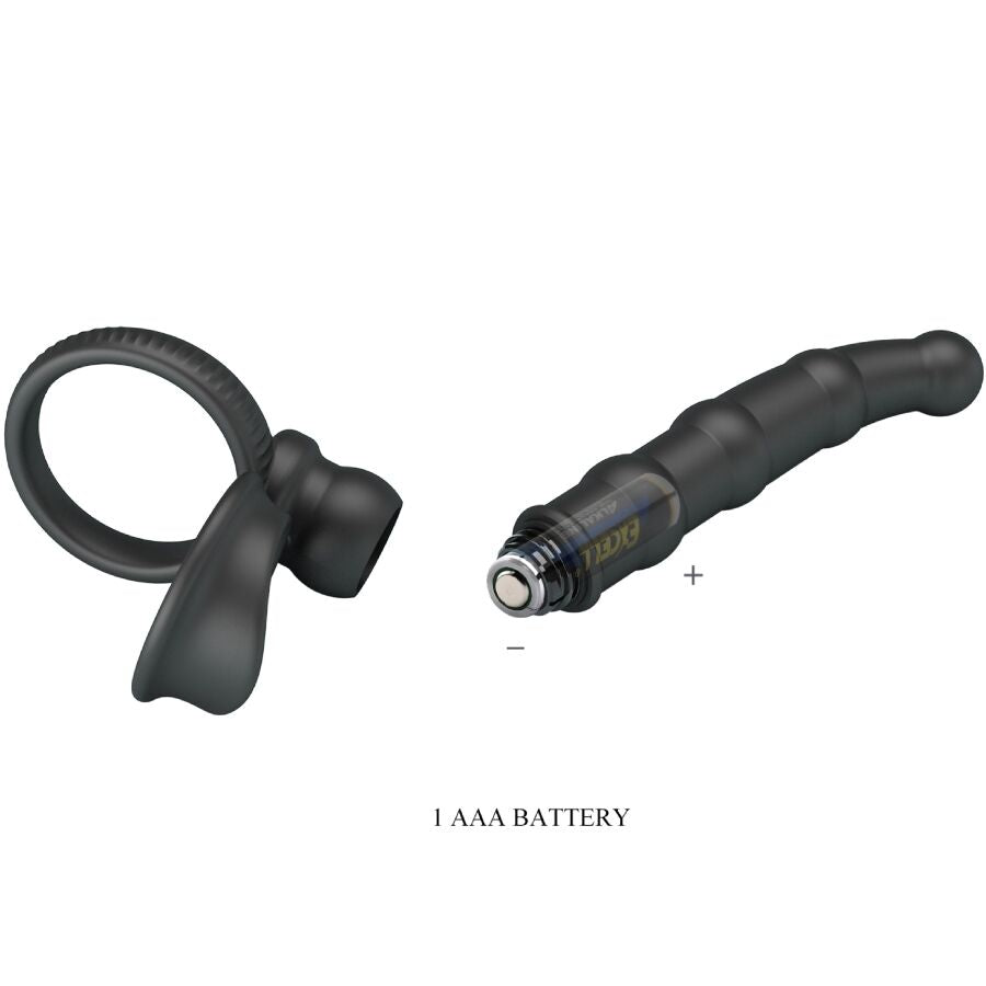 Vibrateur anneau pénis vibrant tatum avec plug 10 vibrations noir – Pretty Love