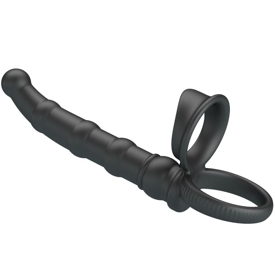 Vibrateur anneau pénis vibrant tatum avec plug 10 vibrations noir – Pretty Love