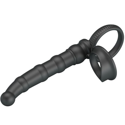 Vibrateur anneau pénis vibrant tatum avec plug 10 vibrations noir – Pretty Love