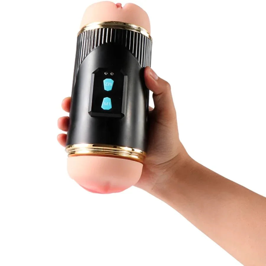 Shequ – Kay Double Masturbateur avec Double Vibration de la Bouche et du Vagin
