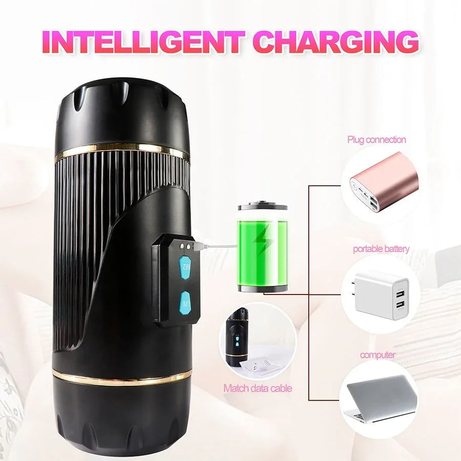 Shequ – Kay Double Masturbateur avec Double Vibration de la Bouche et du Vagin
