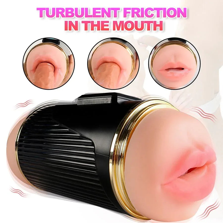 Shequ – Kay Double Masturbateur avec Double Vibration de la Bouche et du Vagin