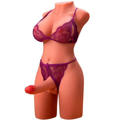 XISE - MIAH LADY BOY TORSE FÉMININ AVEC GODE AVEC VIBRATION ET POUSSÉE 55 CM