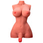 XISE - MAGNIFIQUE TORSE FÉMININ LADY BOY AVEC GODE AVEC VIBRATION ET POUSSÉE 49 CM