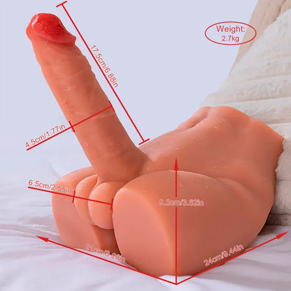 Xise – Peel Dildo Ass Gode Réaliste Masturbateur Position Frontale avec Poussée 17,5 cm