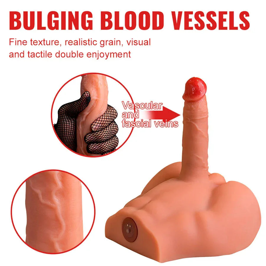 Xise – Peel Dildo Ass Gode Réaliste Masturbateur Position Frontale avec Poussée 17,5 cm