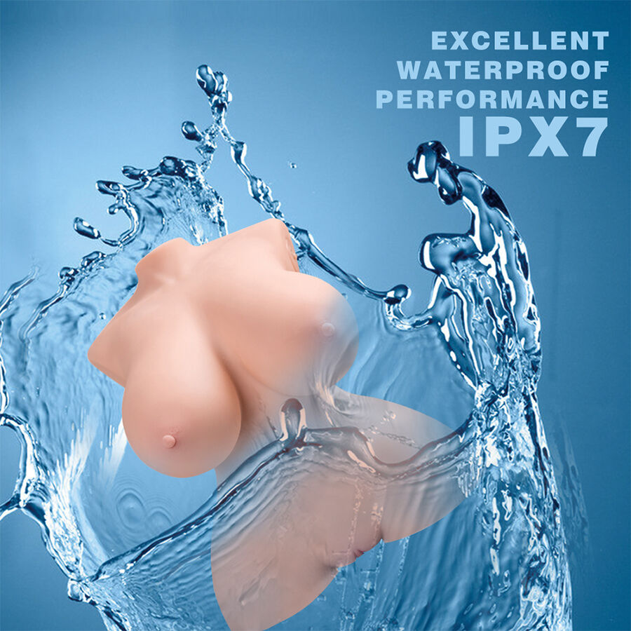 XISE - PETIT TORSE RÉALISTE À POUSSÉE AVEC VIBRATIONS FÉMININES 40 CM