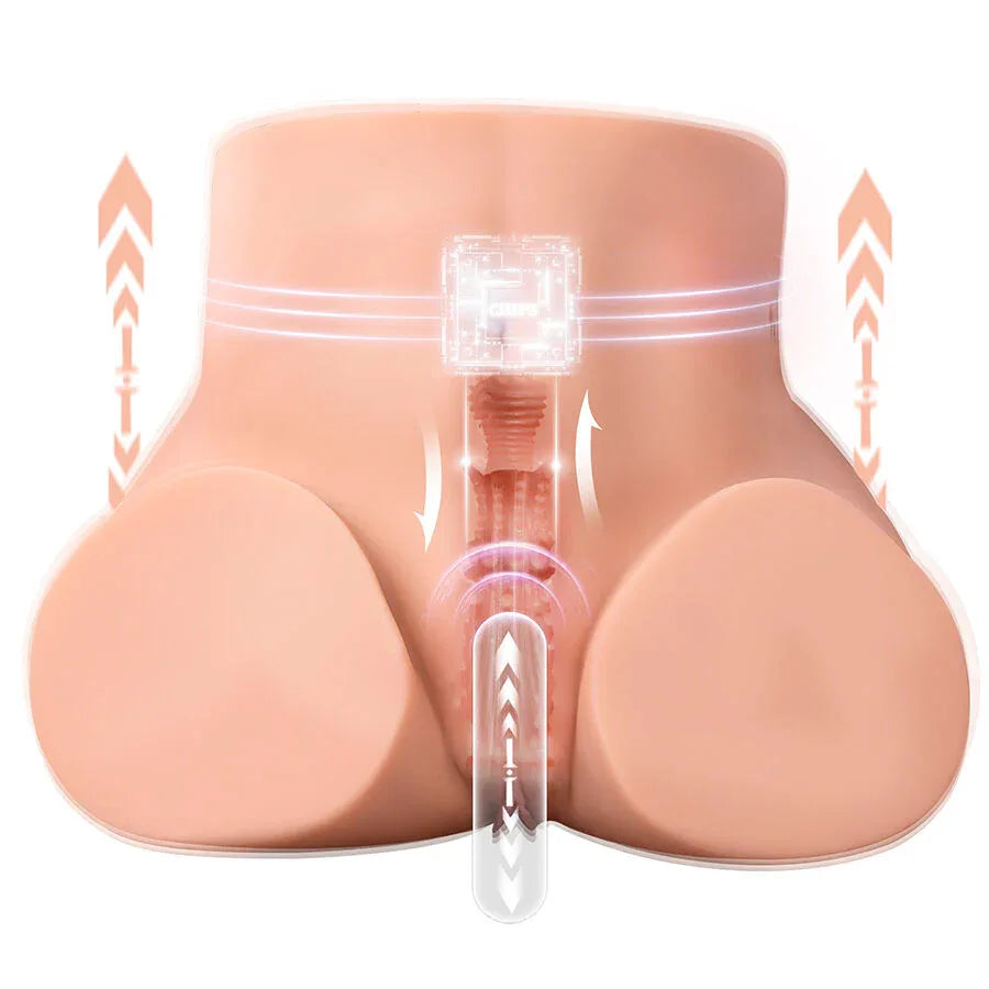 Xise – Ethel Masturbateur Vagin Réaliste à Poussée avec Vibrations Multi Positions