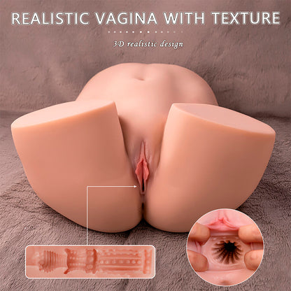 XISE - ETHEL MASTURBATEUR VAGIN RÉALISTE À POUSSÉE AVEC VIBRATIONS MULTI-POSITIONS