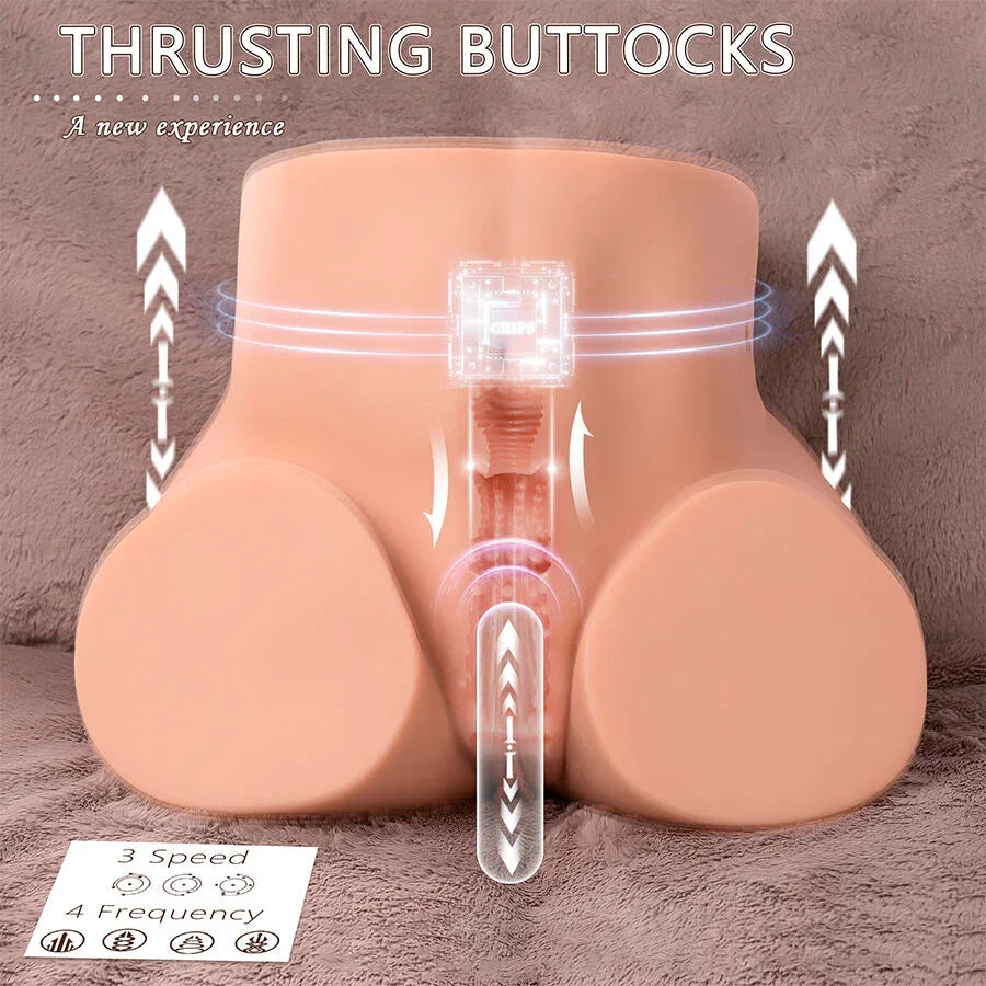 Xise – Ethel Masturbateur Vagin Réaliste à Poussée avec Vibrations Multi Positions