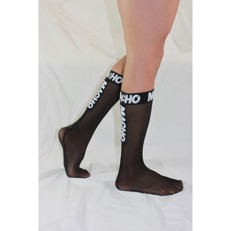 Ensemble chaussettes fines taille unique noires – Macho