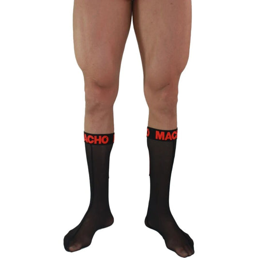 Ensemble chaussettes fines taille unique noir / rouge – Macho