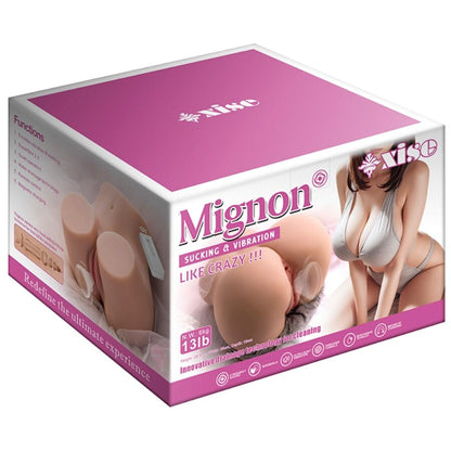 XISE - MASTURBATEUR VAGIN RÉALISTE À SUÇON MIGNON AVEC VIBRATION ET ASPIRATION ET TÉLÉCOMMANDE 6 KG