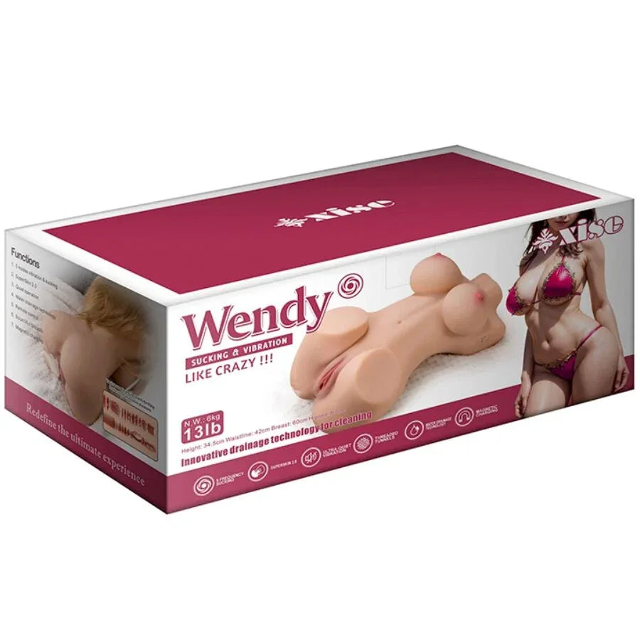 Xise – Wendy Suçant le Torse Féminin avec Vibration et Télécommande 6 Kg