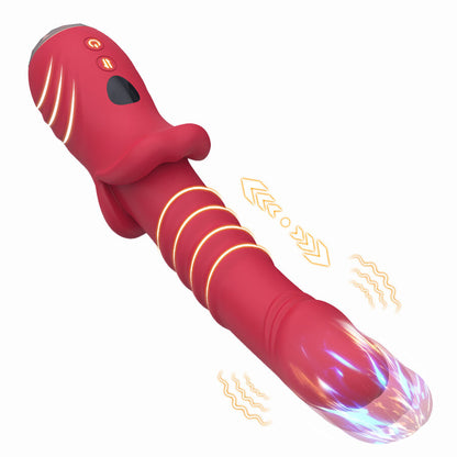 Point a dildo vibrateur stimulant rouge – Armony