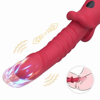 Point a dildo vibrateur stimulant rouge – Armony