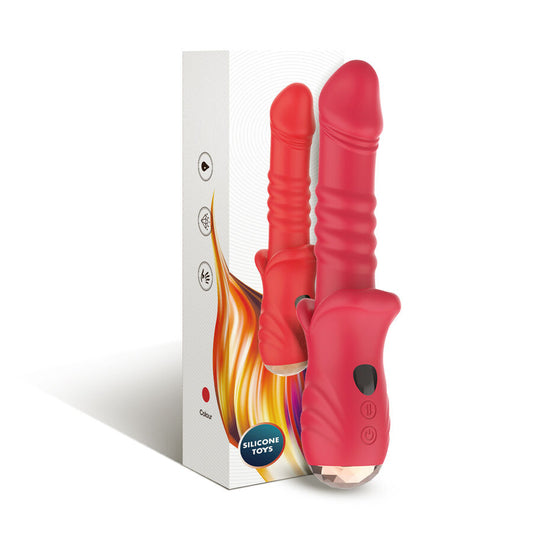 Point a dildo vibrateur stimulant rouge – Armony